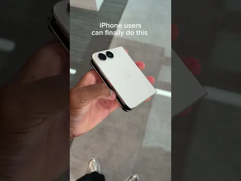 Apple fan boys finally can flip the switch 📱 #iphoneduo #apple #foldables #shevonsalmon