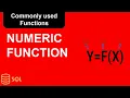 20 What are the frequently used Numeric functions in SQL Oracle SQL
