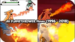 Evolution of Pokemon Moves - FLAMETHROWER 1996