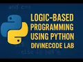 Logic Based Programming using Python Session-2
