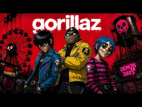 Gorillaz Demon Days Type Vibes | Dark Trip-Hop Mix | Psychedelic Alternative Hip-Hop
