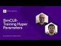 SimCLR Training Hyper Parameters