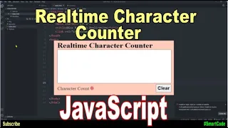 Realtime Character Counter JavaScript Project For Students