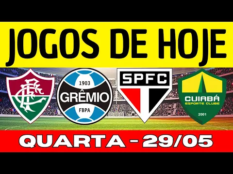 Download MP3 JOGOS DE HOJE | LIBERTADORES 2024 | QUARTA-FEIRA 29/05/2024 | JOGOS DE HOJE CAMPEONATO BRASILEIRO