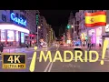 Download Lagu DRIVING MADRID at NIGHT, DOWNTOWN, OLD CITY I 4K 60fps