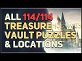 All 114 Treasure Vaults Locations Puzzles Hogwarts Legacy