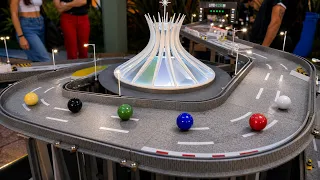 MARBLE RACE: 18 METERS OF CHAOS 🔥 6-Color Knockout LEDs, Toll Gate, Obstacles