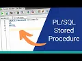 How to Create a Stored Procedure in Oracle