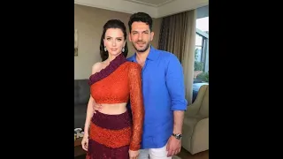 الممثل التركي مراد يلديرم وزوجته الممثلة المغربية إيمان الباني 