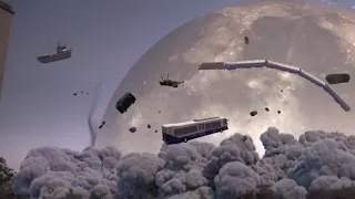 ماذا لو اصطدم القمر بالأرض 