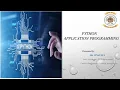 VTU 18EC646 Python Application Programming M2 L2