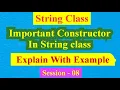 Important Constructor In String Class Explain with Example Javamindtechie