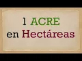 Cuanto es 1 ACRE en HECTAREAS