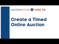 How to Create a Timed Online Auction
