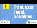 Bite 1 Print user input and variables Python mystery game