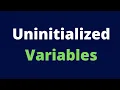 Uninitialized Variables Javascript