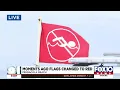 Flags change to red at Pensacola Beach as Idalia strengthens