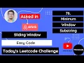 Leetcode 76 Minimum Window Substring Hindi