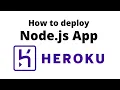 How to Deploy a Node js app to Heroku Heroku CLI Tutorial