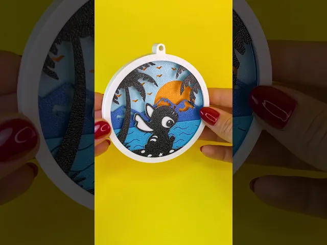Stitch Diorama Christmas Tree Ball, from Lilo & Stitch Movie video thumbnail