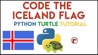 Python Turtle - Code the Icelandic Flag Tutorial