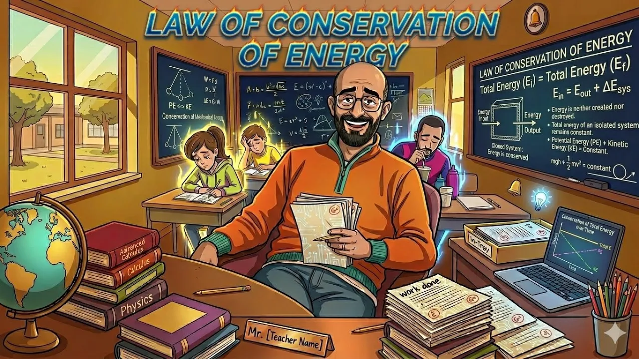 حل اسئلة كتاب المعاصر - فيزياء لغات - تانية ثانوي - Law Of Conservation Of Energy - الجزء الأول