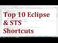 Top 10 Eclipse and spring tool suit shortcuts