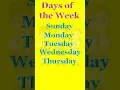 Days of the week song | Sunday Monday song English |weekdays name@ABCKidCorner