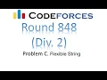 Problem C Flexible String Codeforces Round 848