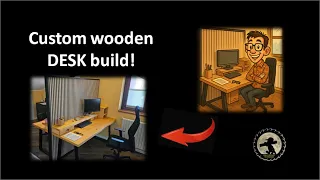 Building My Custom Wooden Desk With Divider Costruisco La Mia Scrivania In Legno Con Divisorio 