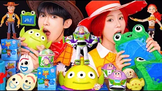 ASMR ICE CREAM TOY STORY PARTY 실사판 토이스토리 디저트 아이스크림 젤리 먹방 DESSERTS JELLY CANDY MUKBANG EATING SOUNDS