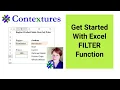 Get Started With Excel FILTER Function