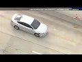 LAPD chase stolen vehicle suspect
