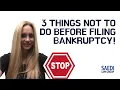 3 Things to Do You File