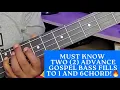 Download Lagu Advance gospel bass licks to 1 and 6 chords you must learn. Use them like this and thank you later ☺