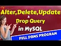 Query in MySQL Full DBMS Program