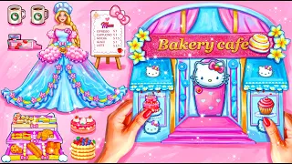 Rebuilding a Ruined Bakery Store! 🍰 💎 DIY Handmade Pink Cat Princess Dessert Shop