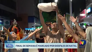 Desfiles de Natal estreiam em Itajaí e encantam o público neste sábado