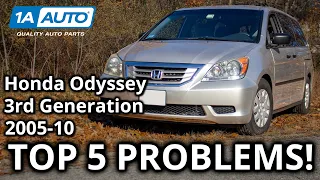 top 5 problems honda odyssey minivan 3rd generation 2005 10