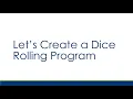 Random Numbers in C Tutorial Demo of Not so Random Dice Program