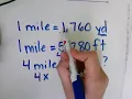 Miles Yards and Feet