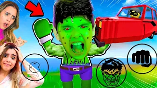VIREI O HULK e DESTRUÍ TUDO NA CIDADE do Wobbly Life!