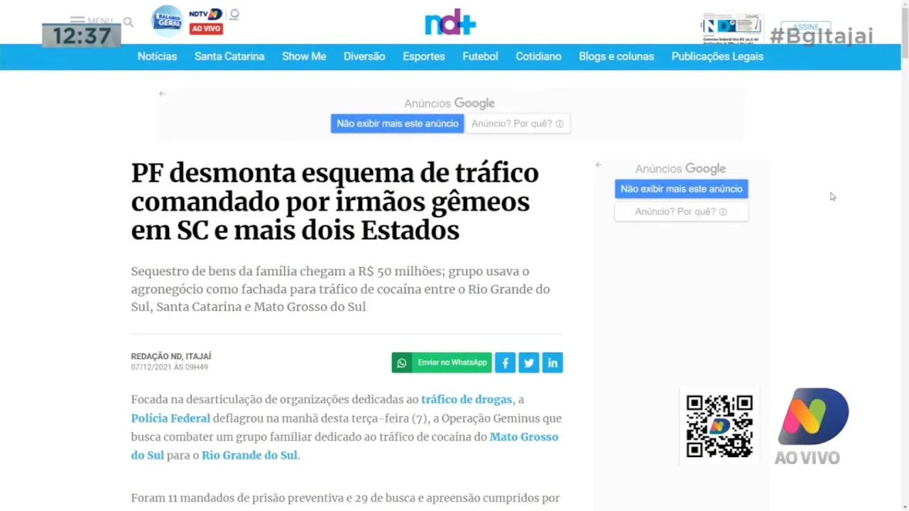 PF desmontou esquema de tráfico de drogas, e recorde na ocupação hoteleira aqui na região