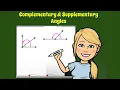 Complementary Supplementary Angles - What are they --Middle School Math from The Magic of Math