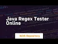 java regex tester online