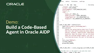 How to Build and Deploy a Code-Based AI Agent in Oracle AI Data Platform