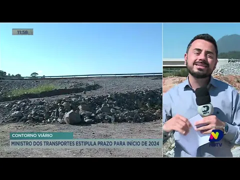 Contorno Viário: trecho com obras paradas recebe visita do superintendente da ANTT