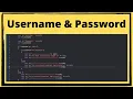 C Login Username Password How to Create a Login Page