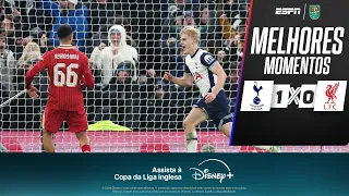 TOTTENHAM VENCE O LIVERPOOL no fim em jogo ELETRIZANTE na Copa da Liga Inglesa