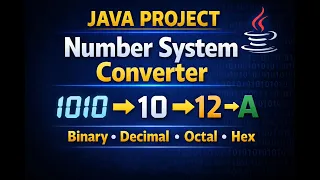 Number System Conversion in Java Binary Decimal Octal Hexadecimal